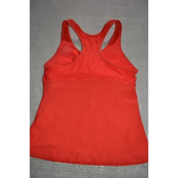 46391-a Nike Gym Shirt Tanktop Built In Sports Bra Pink Size Small Womens - Picture 3 of 5